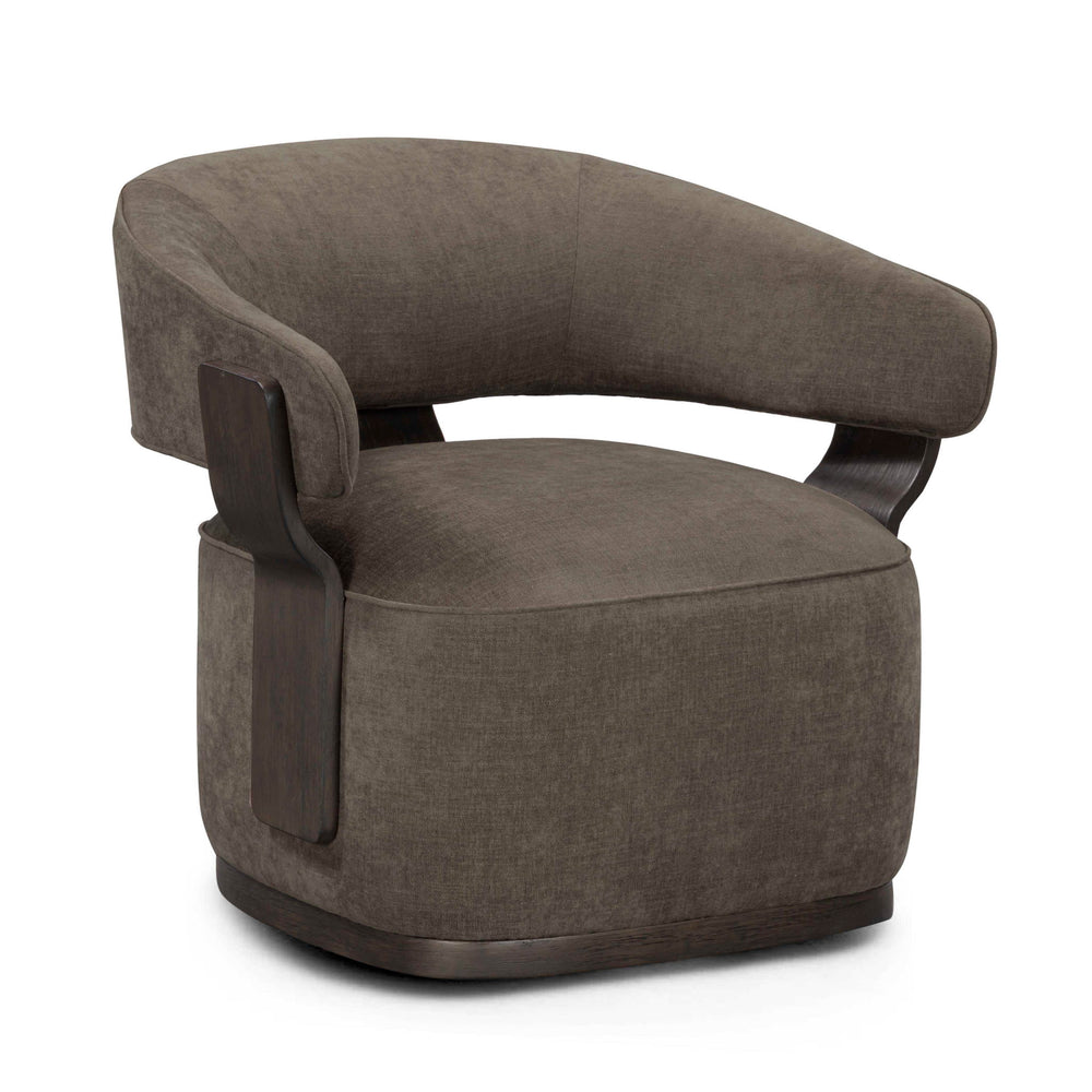 Madison - Linen Chenille Swivel Accent Chair