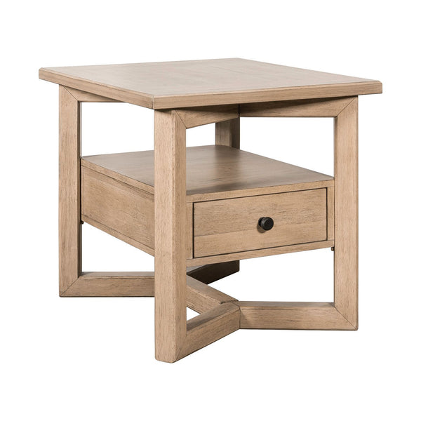 Proximity Place - Rectangular End Table - Barley Buff