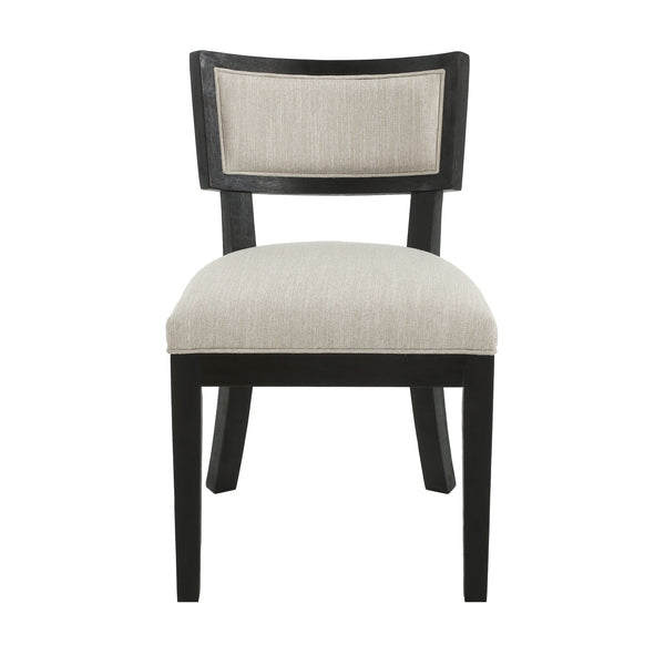 Farmhouse Style Fabric Upholstered Side Dining Chair Set