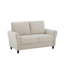 Patricia - Curved Arm Loveseat Sofa