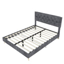 Upholstered Bed With Tufted Headboard