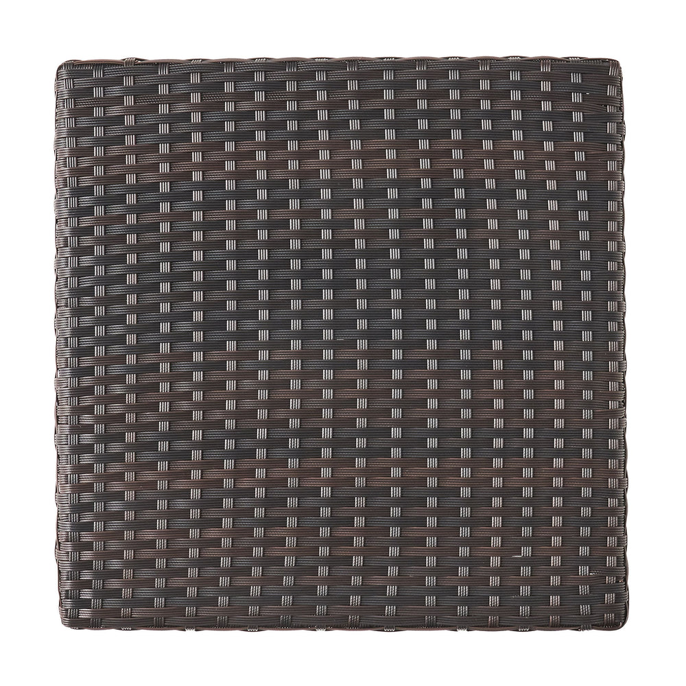 Luminant - Outdoor Side Table With Iron Frame - Brown