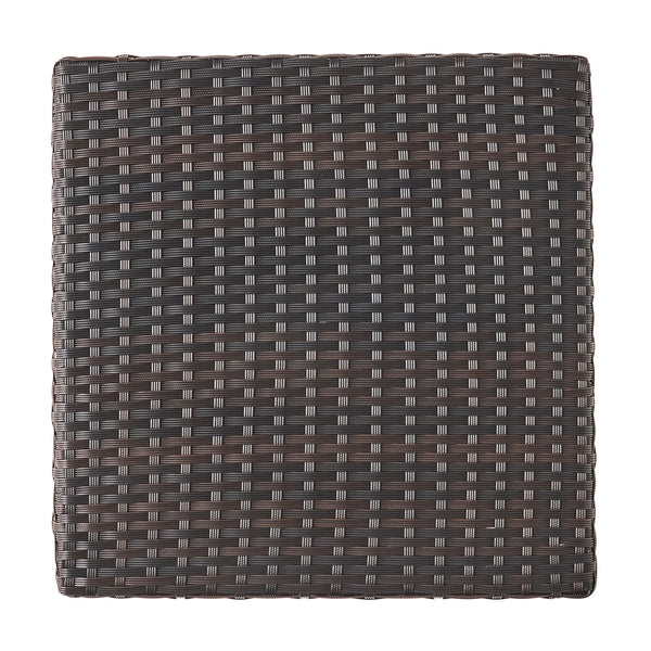 Luminant - Outdoor Side Table With Iron Frame - Brown