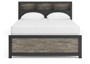 Broachmyn - Lighted Bookcase Panel Bed