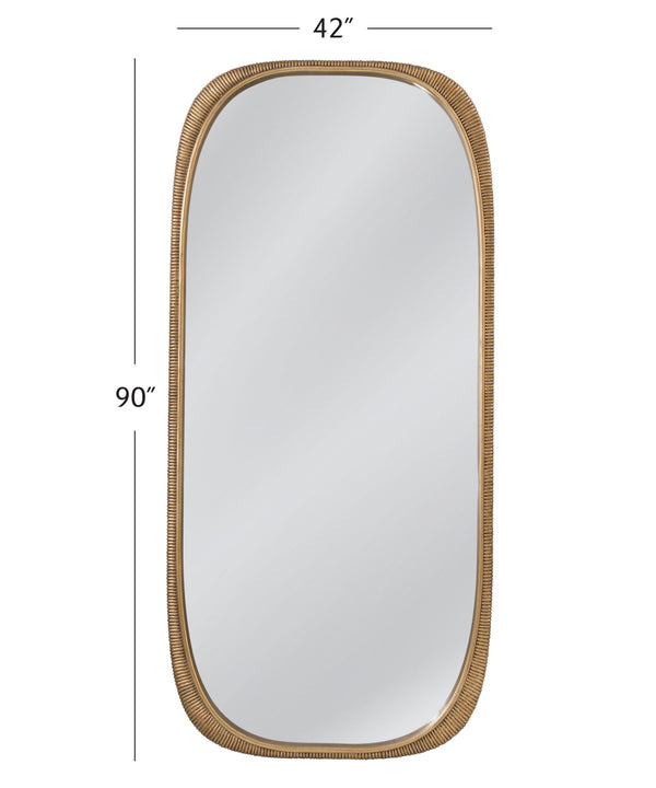 Malton - Floor Mirror - Ant Gold
