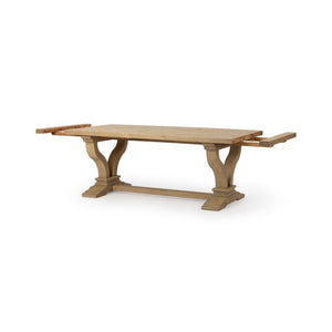 Julia - 86-110" Dining Table With Extensions - Soft Earth