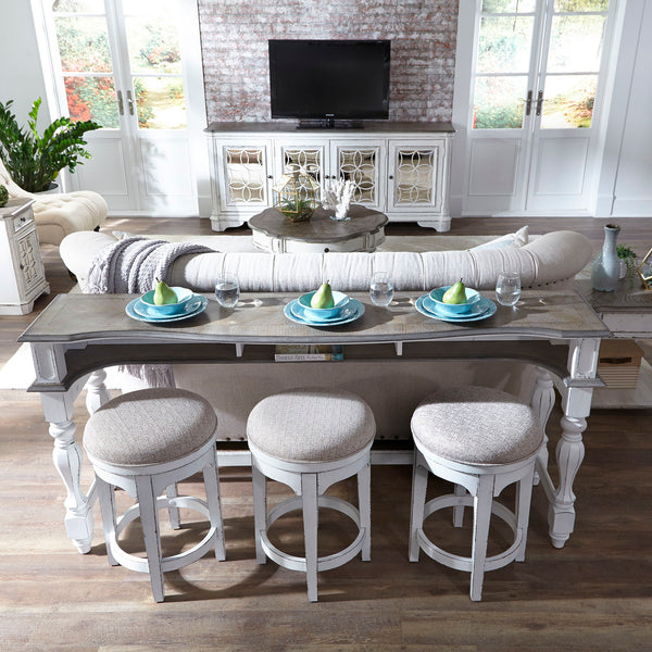 Magnolia Manor - Console Swivel Stool - Antique White