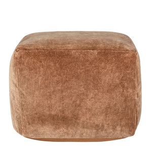 Heirloom - Velvet Pouf - Hazel