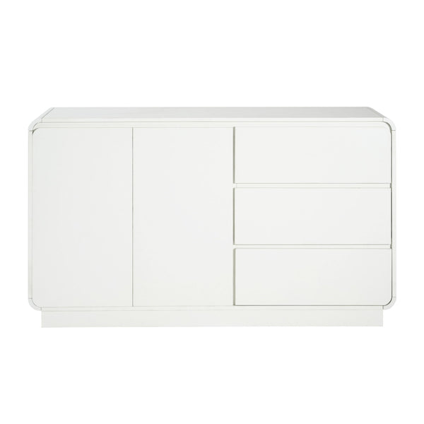 Sideboard, Wide Storage With 2 Doors And 3 Drawers