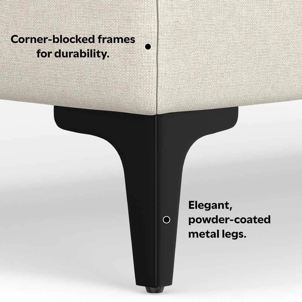 Ava - Ottoman - Cream
