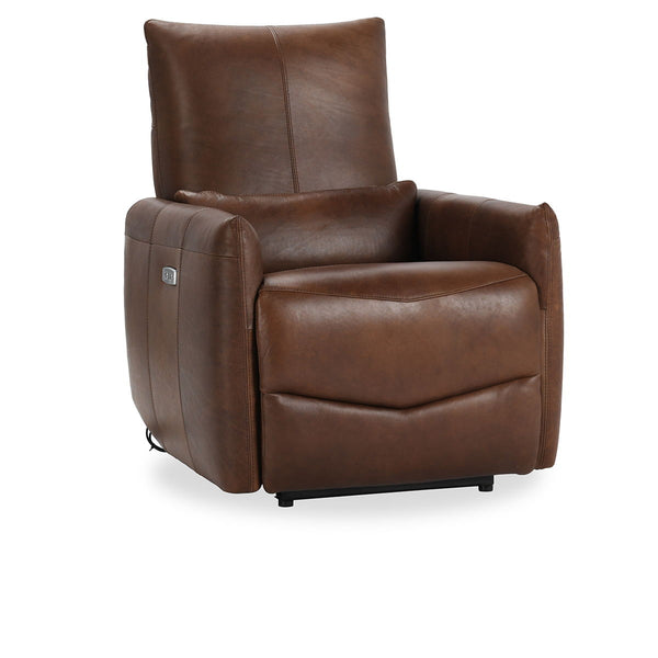 Thaya - Leather Power Recliner - Antique Brown