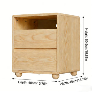 Nightstand With 2 Drawers And Shelves