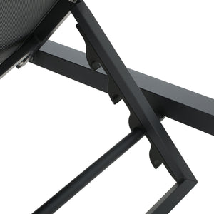 Modern Chaise Lounge With Wate Resistant Fabric Cushions
