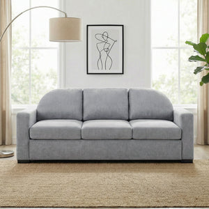Modern 3 Seater Sofa With Curved Backrest