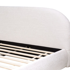 Archie Puffy Grounded - Upholstered Platform Bed