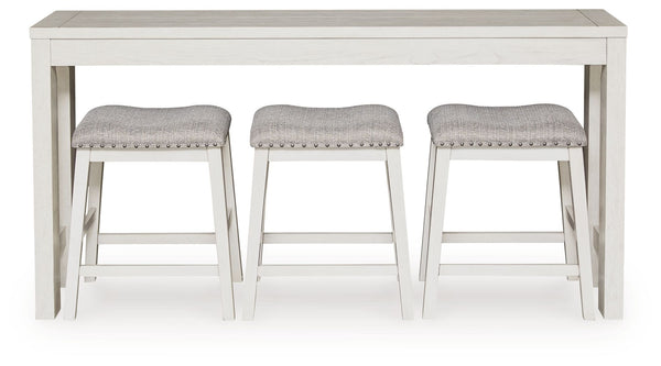 Robbinsdale - Rectangular Dining Room Counter Table Set (Set of 4) - Antique White