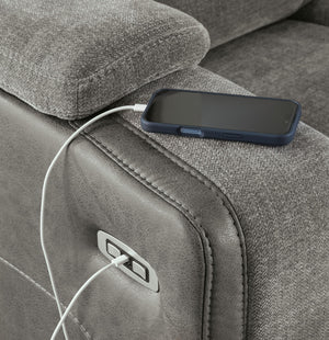 Mixed Motion - Power Reclining Loveseat With Console / Adjustable Headrest