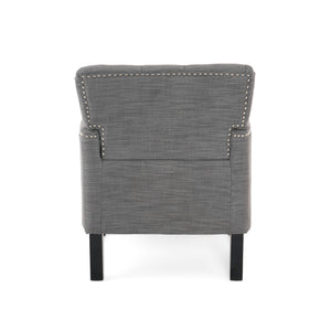 Harrison - Tufted Club Chair With Button Tufted Back And Birch Wood Legs
