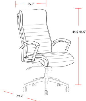 Dc#370 - Leather Desk Chair