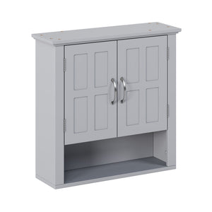 Multi Functional Wall Mounted Cabinet With Adjustable Shelves For Bathroom