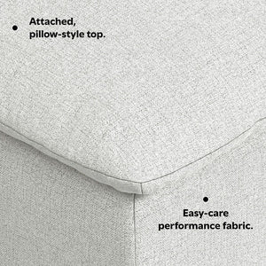Jasmine - Ottoman - Gray
