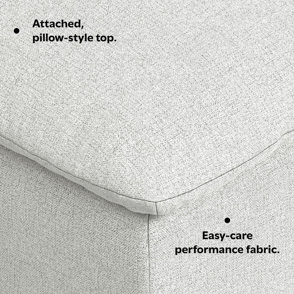 Jasmine - Ottoman - Gray