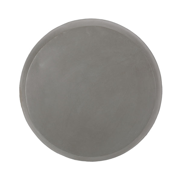 Outdoor Side Table With Cylindrical Shape - White