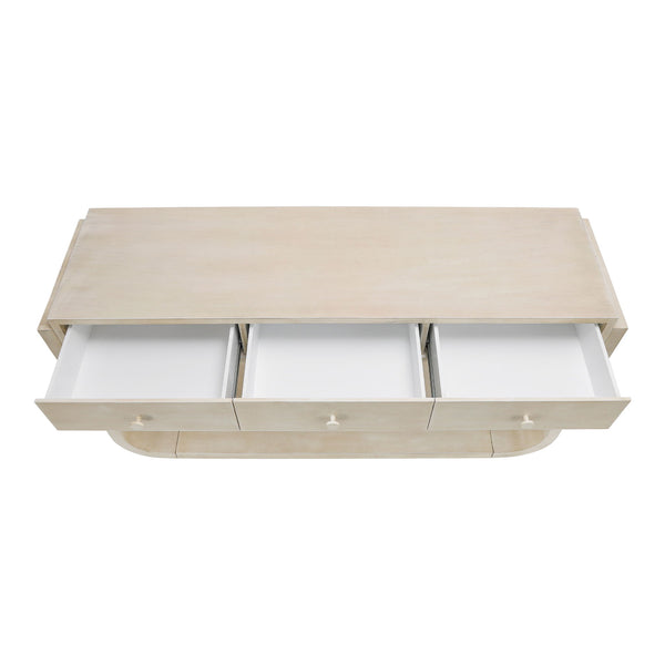 Console Table With 3 Drawers, Display Shelf