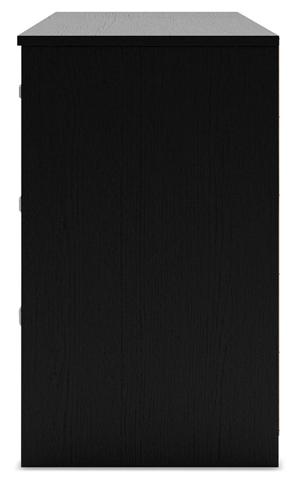 Finch - Six Drawer Dresser - 29'' Height - Black