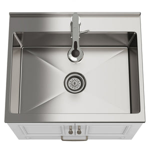 Cardinal - Laundry Cabinet With Faucet And Sink - White