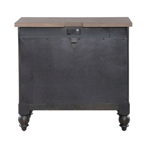 Americana Farmhouse - Bedside Chest With Charging Station