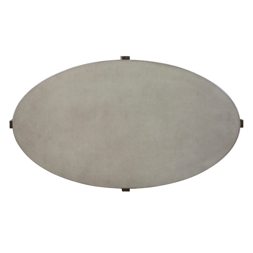 Cascade - Oval Cocktail Table - Wirebrush Rustic Brown