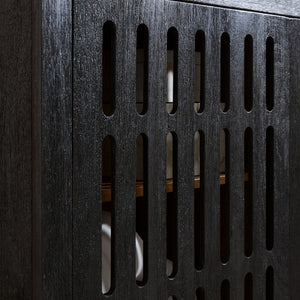 Vallisburg - Accent Cabinet - Black / Natural