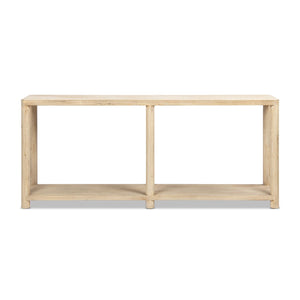 Milo - Console Table With Lower Shelf - Natural