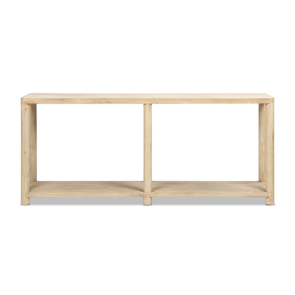 Milo - Console Table With Lower Shelf - Natural
