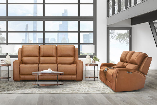Belmont - Power Zero Gravity Tilt Console Loveseat P3