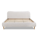 Roman - Curved Headboard Upholstered Platform Bed