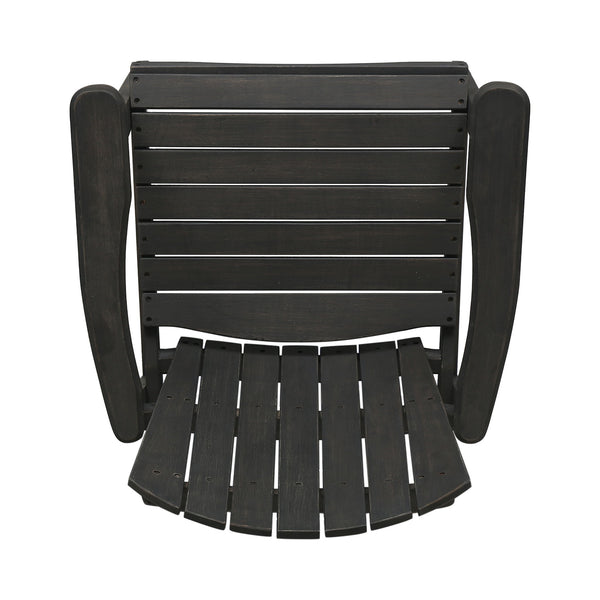 Outdoor Weather Resistant Acacia Wood Adirondack Dining Chairs (Set of 2)