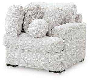 Cuddle Plush - 3 Pc. - 3-Piece Sectional, Chair And Ottoman - Arctic
