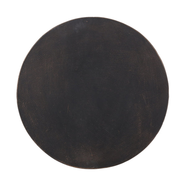 Outdoor End Table With Cutout Handle - Copper