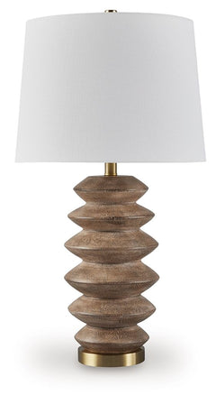 Jyllyard - Poly Table Lamp - Brown / Gold Finish