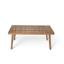Outdoor Dining Table With Slatted Top, Ideal For Patio
