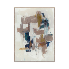 Alternative II - 36" x 48" Painting Art by Buddy Whitlock - Blue / Silver