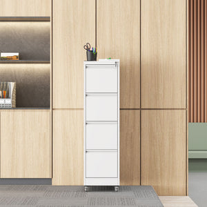 Drawer Metal Locking Vertical File Cabinet With Wheels Heavy Duty Lockable Storage