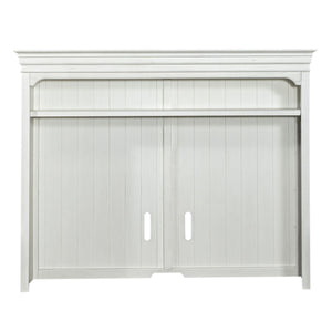 Allyson Park - Entertainment Hutch - Wirebrushed White / Charcoal