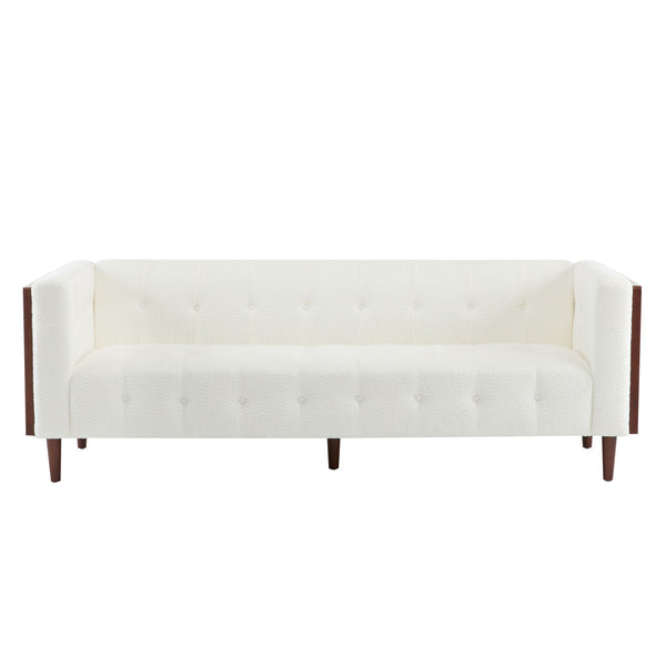 Contemporary 3 Seater Sofa With Tufted Design