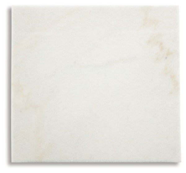Fostead - Square End Table - White / Espresso