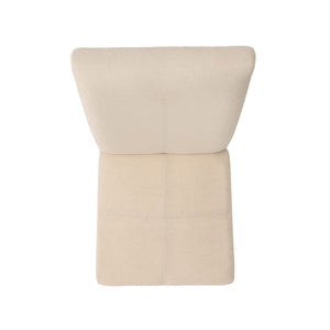 Pertica - Dining Chair Contemporary Design Wood Fabric - Natural