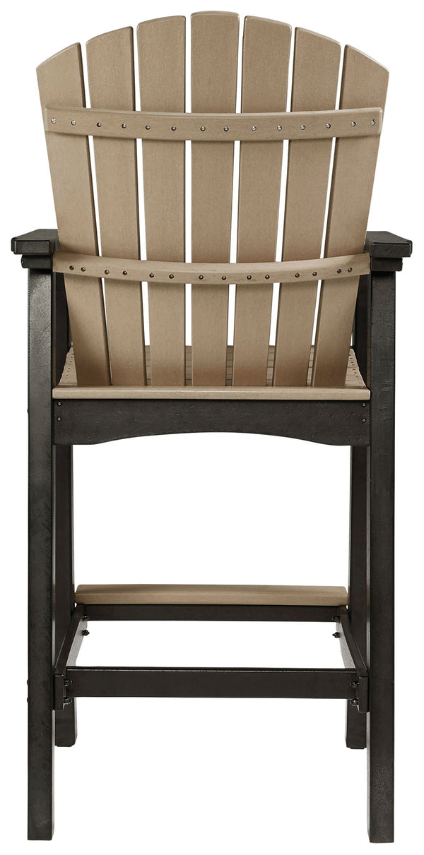 Fairen Trail - Tall Barstool (Set of 2) - Black / Driftwood