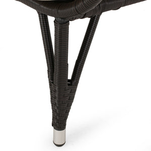 Outdoor Wicker Standing Basket Chair With Cushion